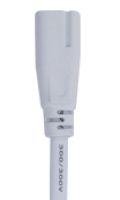 Cable accesorio para Minilistón con ficha IRAM 2063 x 1mts., Conector tipo: Trébol