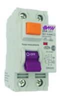 Interruptor diferencial 2P In=25A  I∆n=10mA 