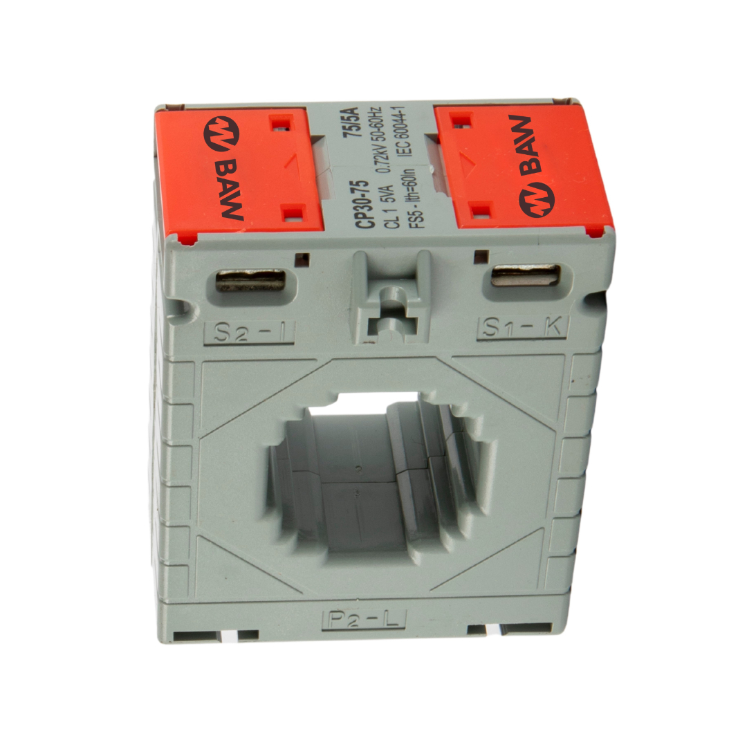Transformador de corriente  75/5A Cl 1 5VA Ø=31 V: 31x11