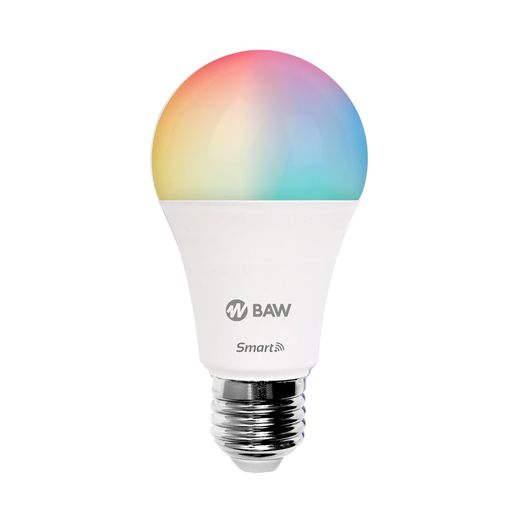 Lámpara LED A60 Smart WiFi 10W, 2700-6500° K + RGB, E27