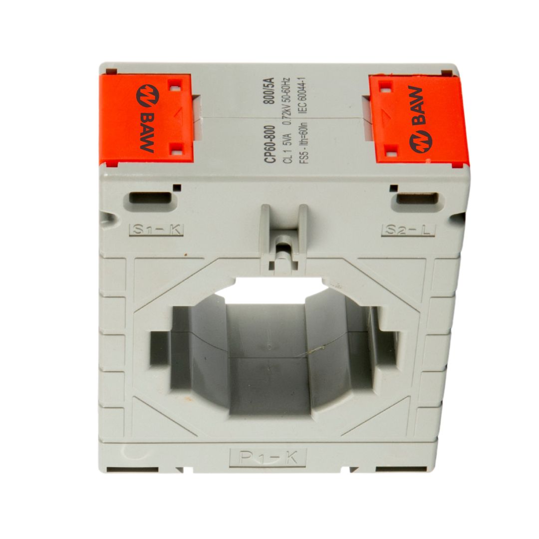 Transformador de corriente  800/5A Cl 1 5VA Ø=60 V: 61x12