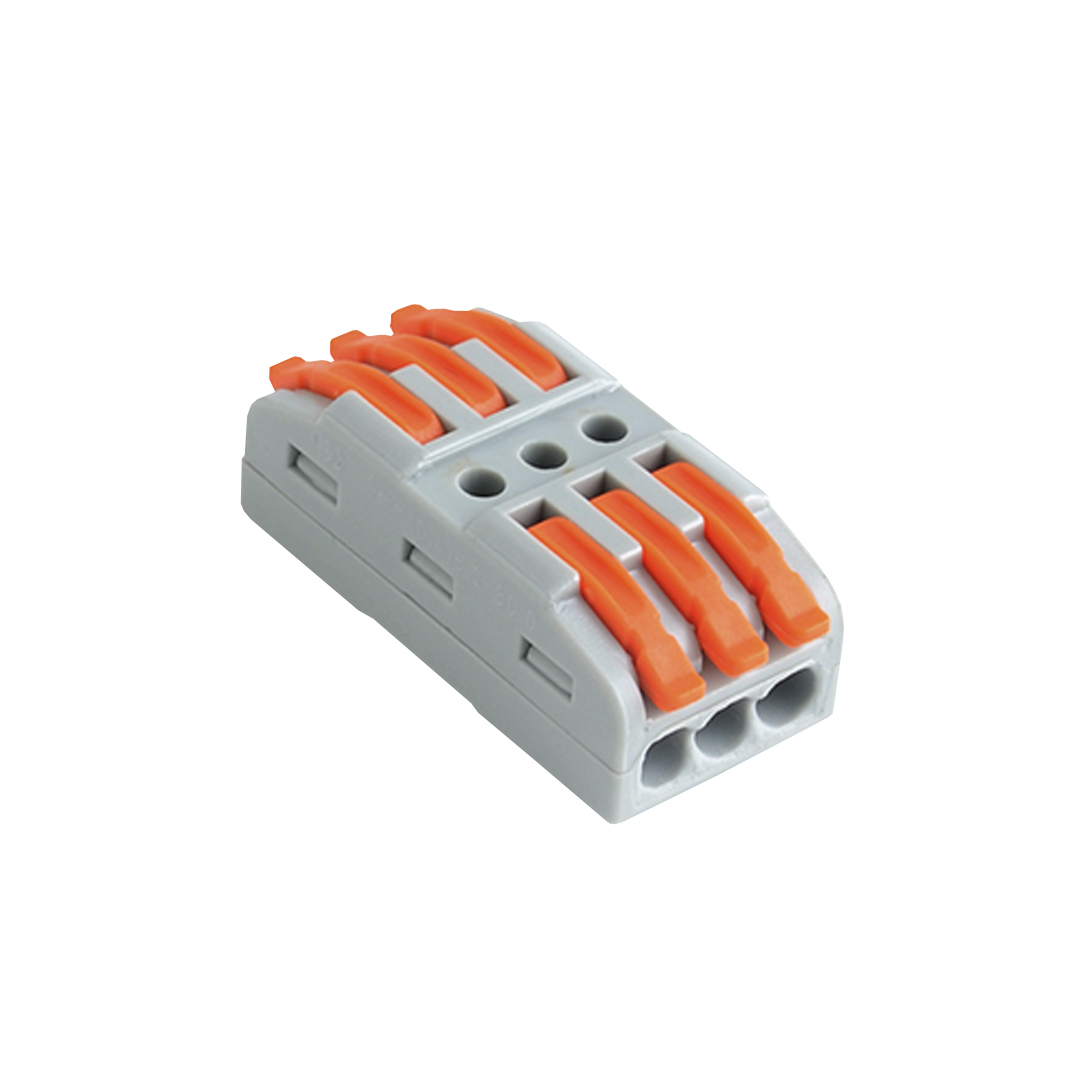 Conector bornera de empalme rápido 3P 2 VÍAS 1-2,5mm2 400V 32A