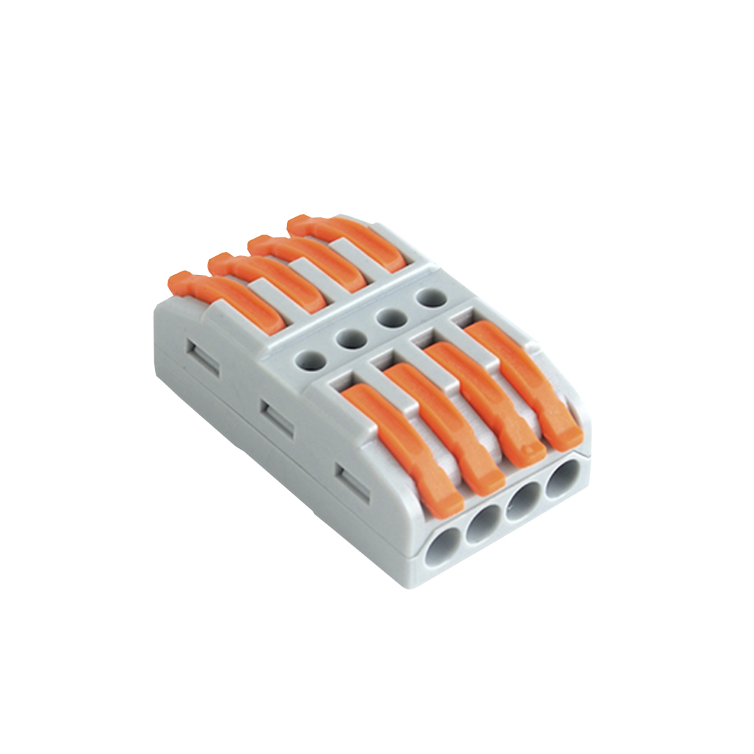Conector bornera de empalme rápido 4P 2 VÍAS 1-2,5mm2 400V 32A