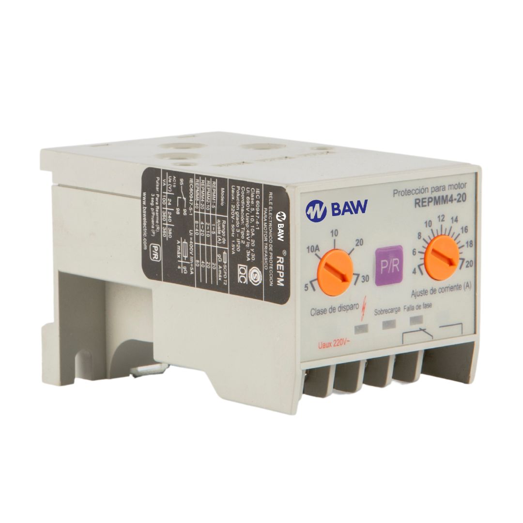 Protección electrónica por sobrecarga p/motor Ir: 8 -40A